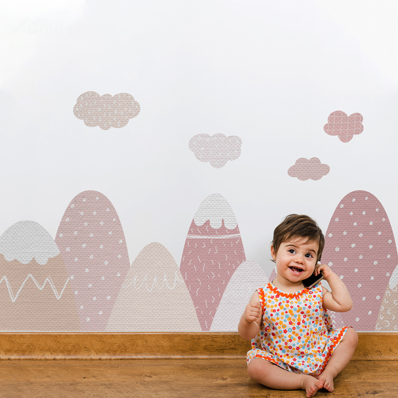 Baby Nursery Pink - Dekorasi Rumah Nordic Stiker Dinding Balon