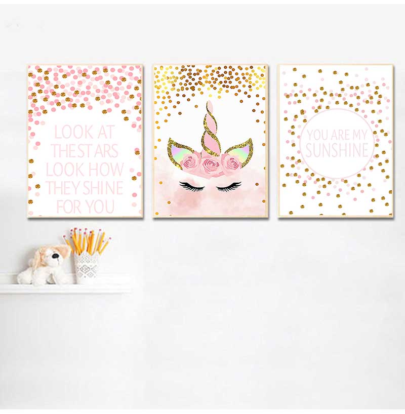 Baby Nursery Pink - Gambar Dekoratif Dekorasi Kamar Tidur Bayi