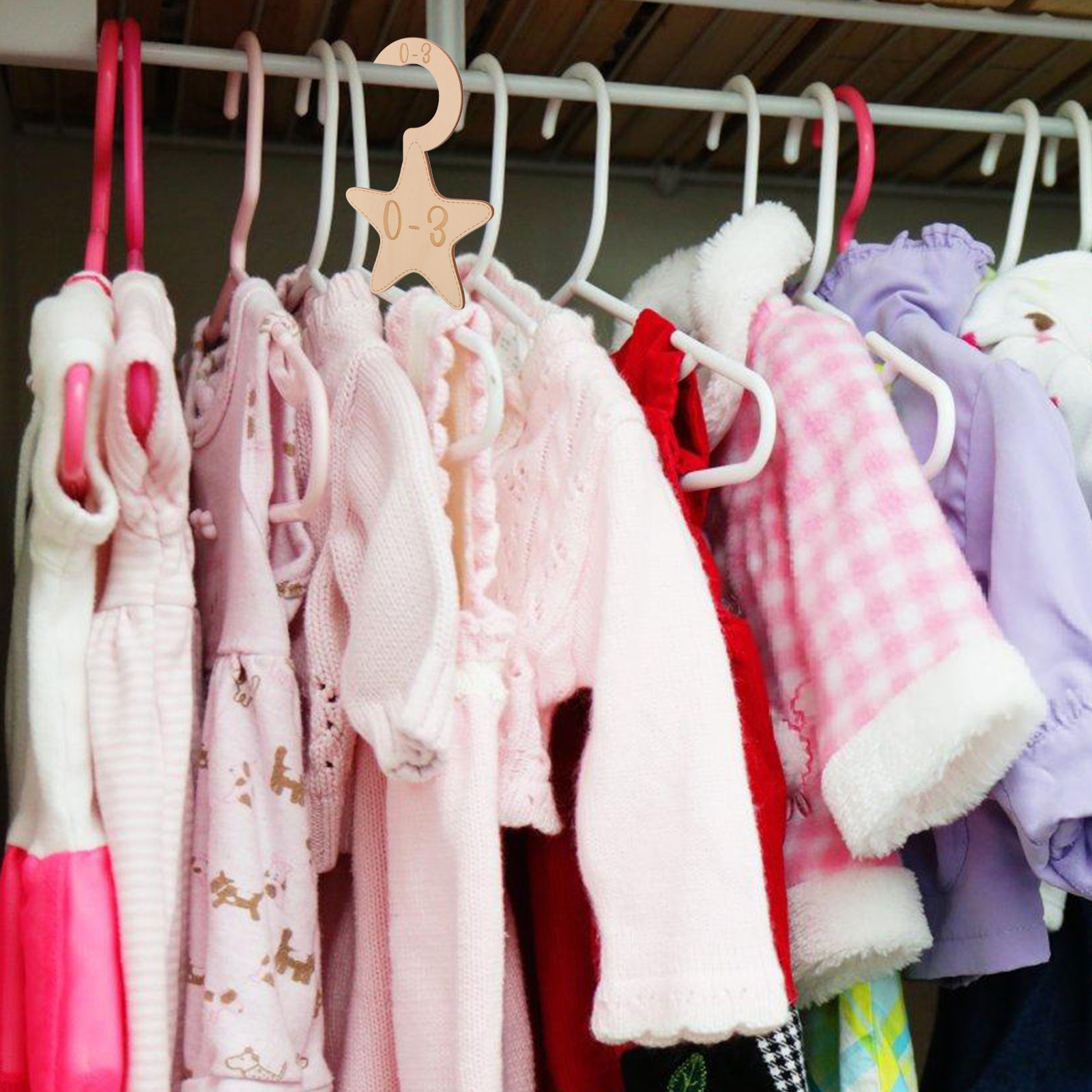 Baby Nursery Wardrobe - 7 Buah Pembatas Lemari Pakaian Bayi