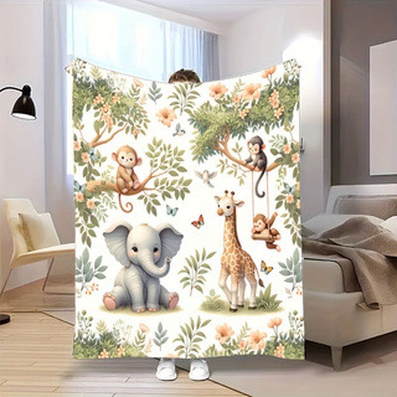 Baby Nursery Elephant - Selimut Bayi Hewan Hutan Cat Air