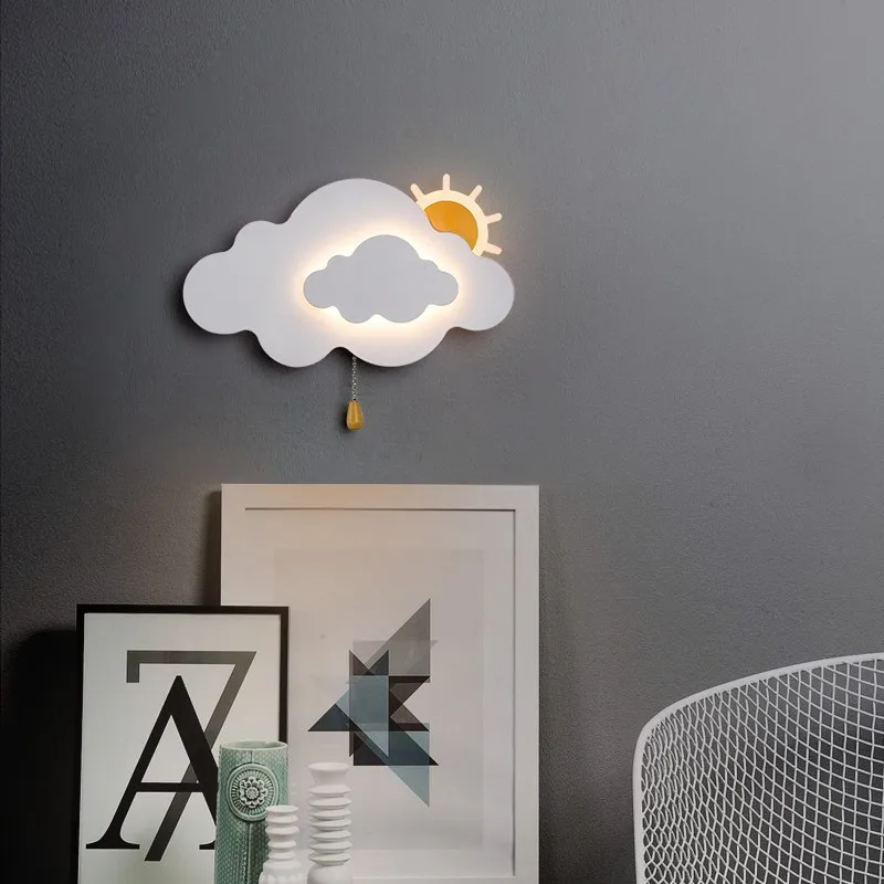 Baby Nursery Knobs - Lampu Dinding Awan 2025 Lampu Samping