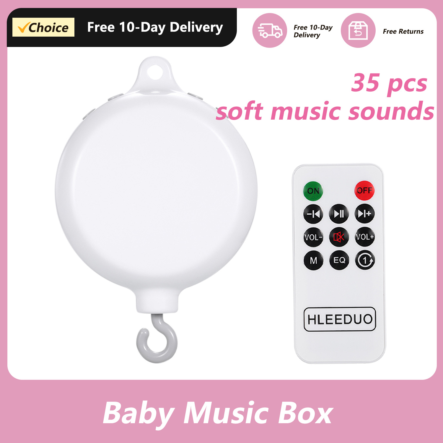 Crib Mobile Musical - Mainan tempat tidur bayi putar, mainan