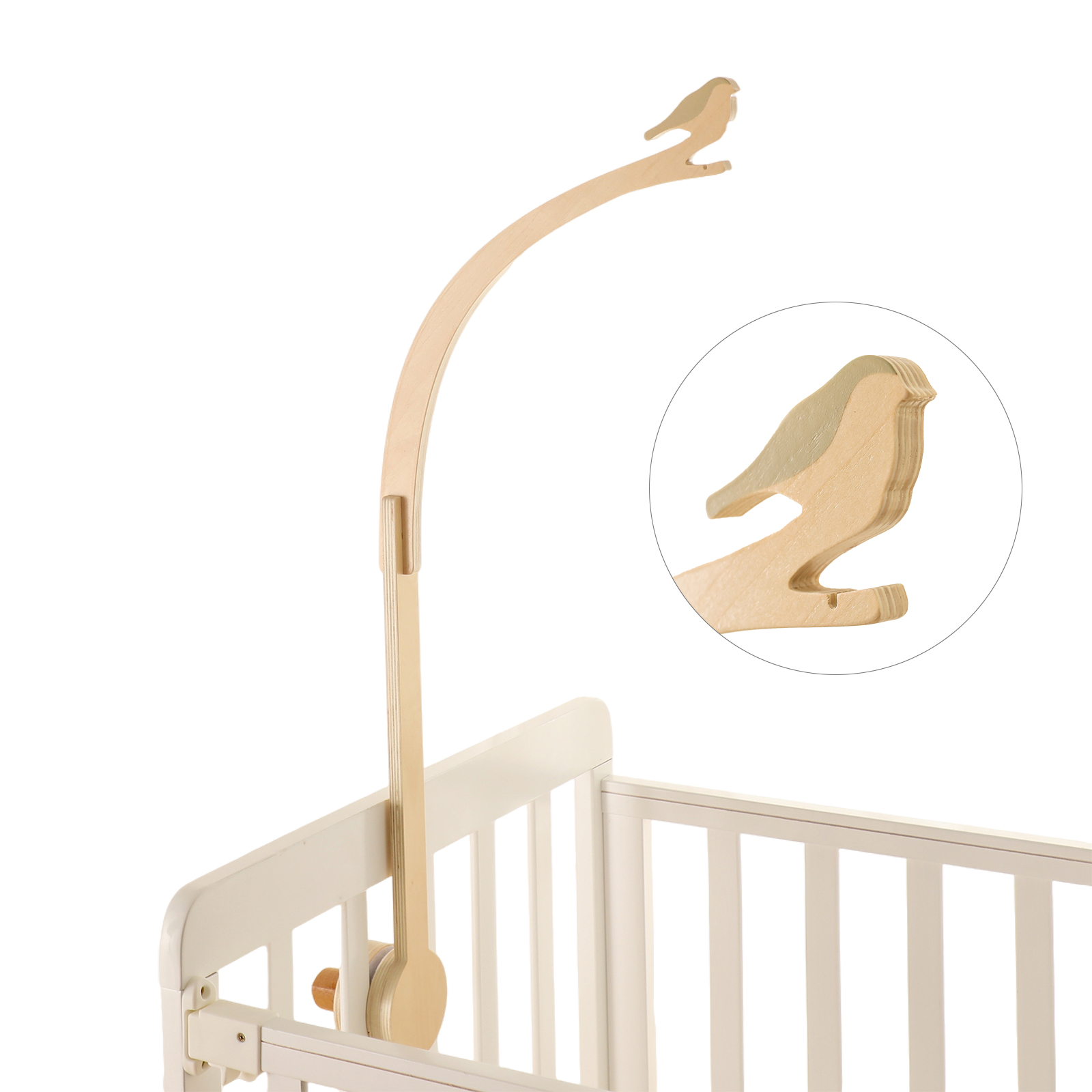 Crib Mobile Musical - Aksesori dekorasi tempat tidur bayi, mainan