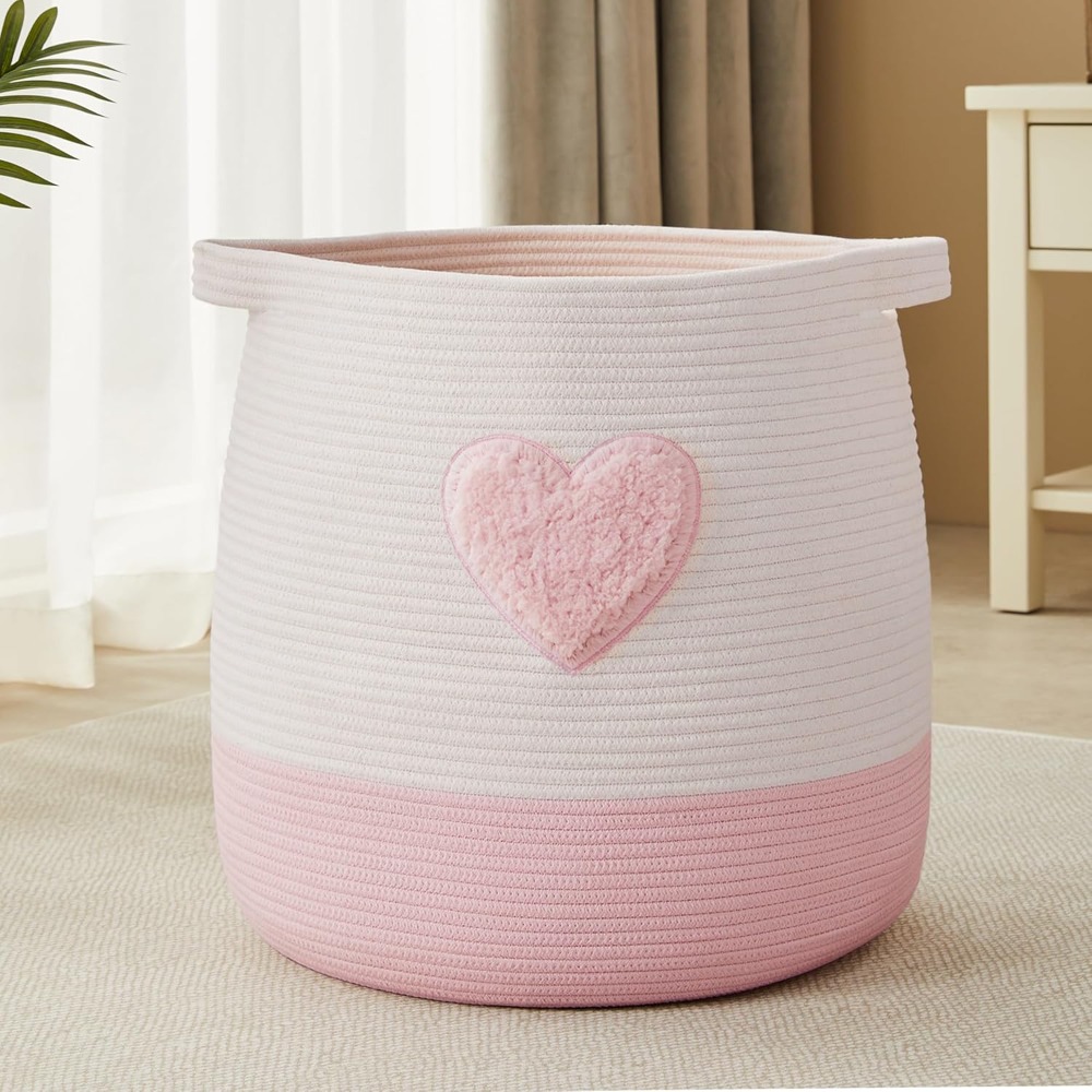 Baby Nursery Pink - Keranjang Cucian Merah Muda untuk Anak