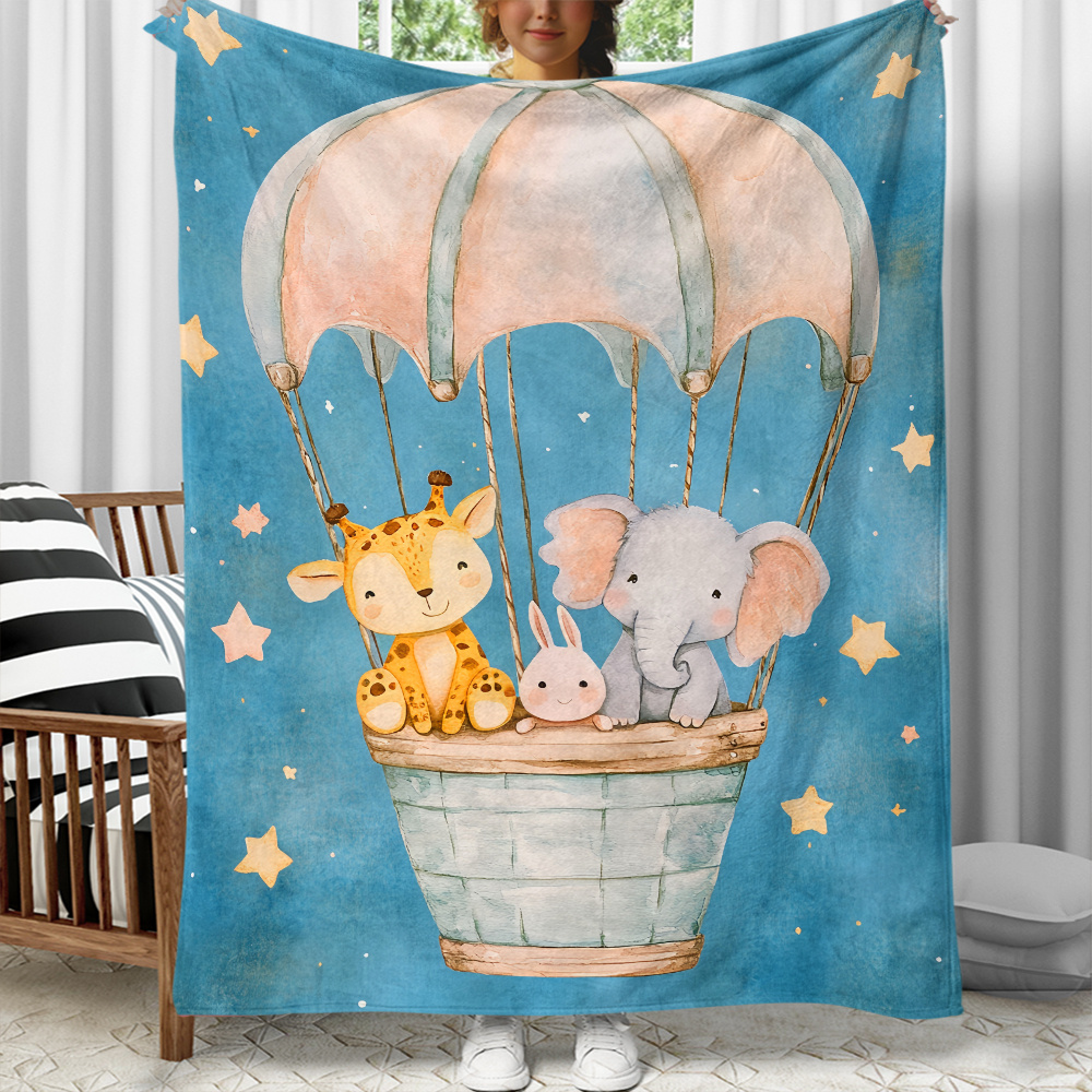 Baby Nursery Hot Air Balloon - Hewan lucu balon udara bintang langit