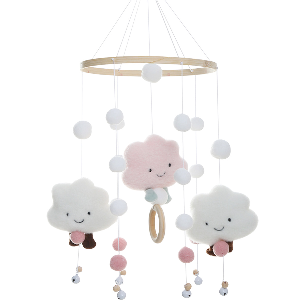 Crib Mobile Musical - Lonceng angin seluler, mainan kerincingan seluler