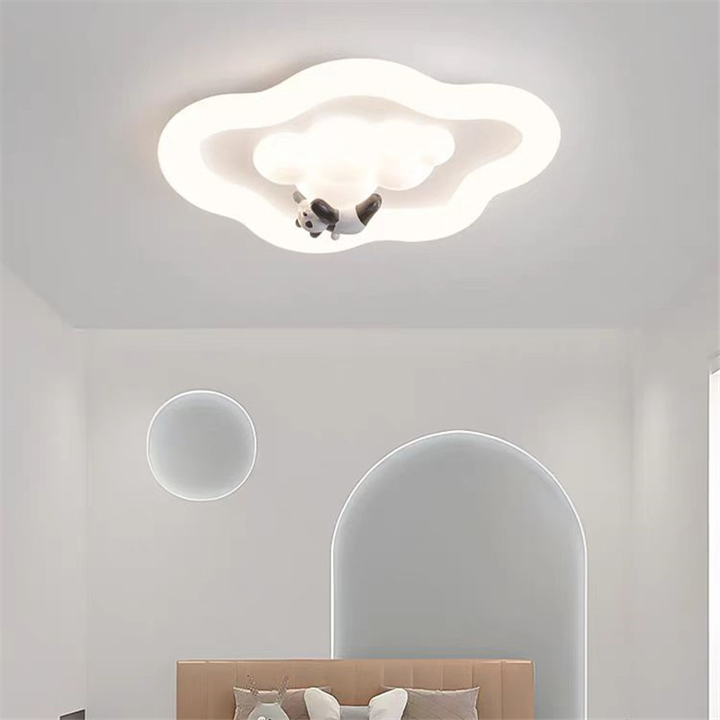 Baby Nursery Knobs - Lampu Langit-langit LED Awan Putih Lucu