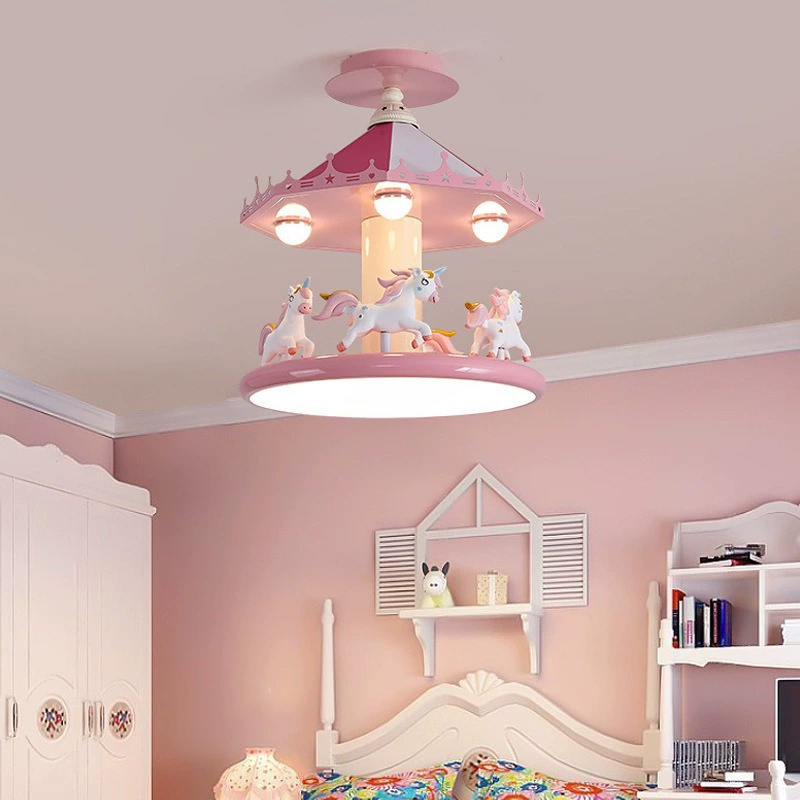 Baby Nursery Pink - Lampu Langit-langit Kamar Tidur Anak Perempuan