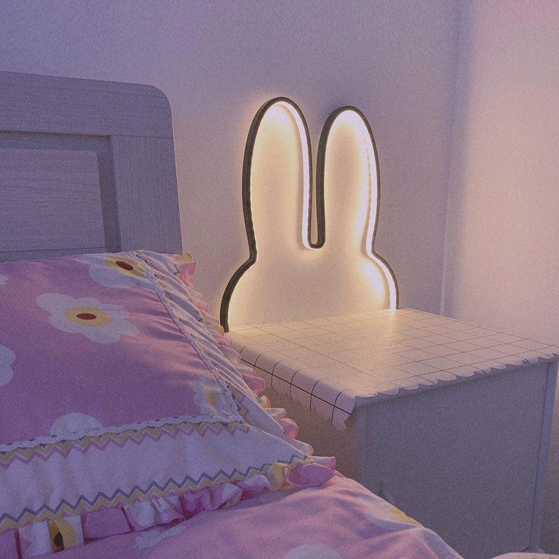 Baby Nursery Lamp - Lampu Dinding Kelinci Led Lucu Lampu