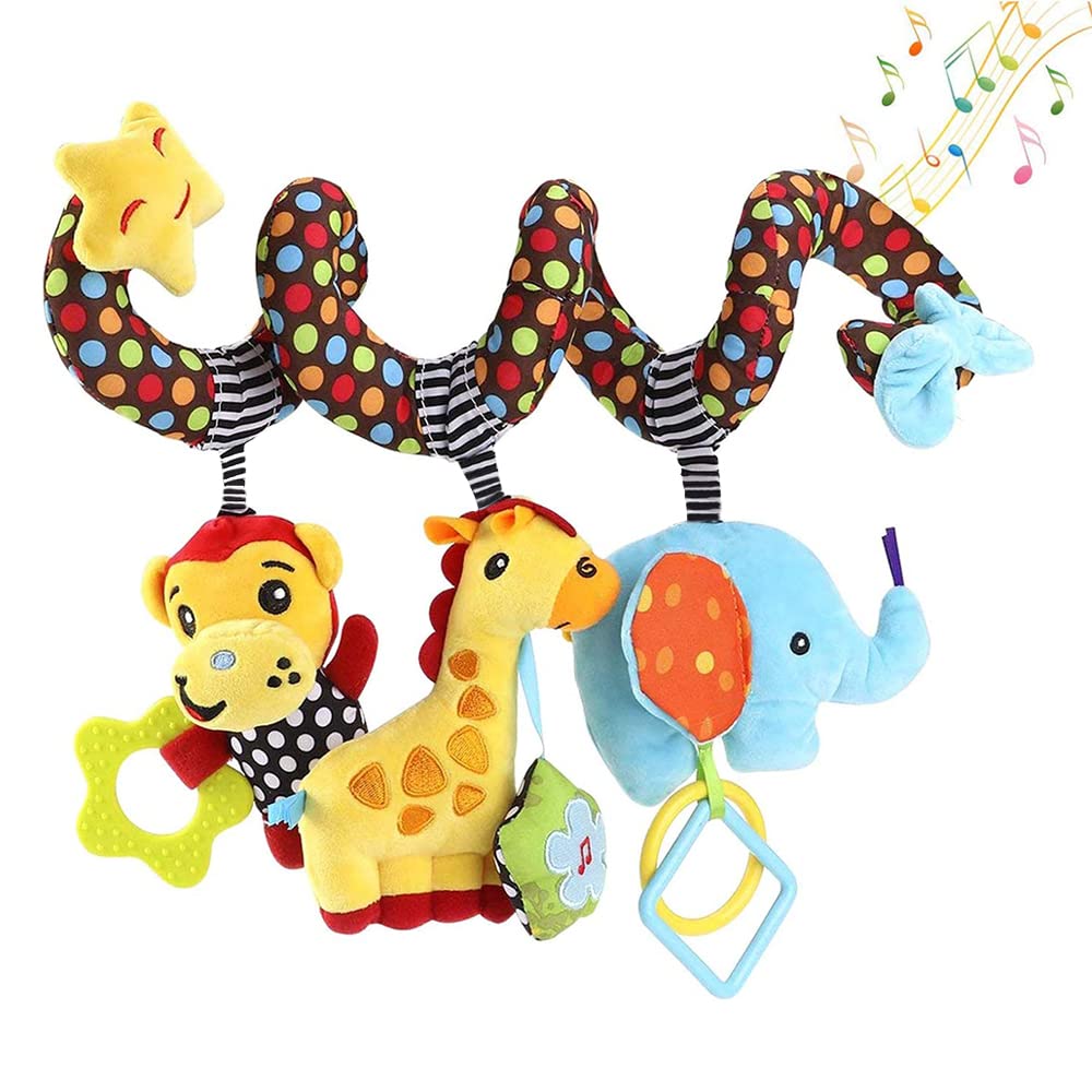 Crib Mobile Musical - Mainan gantung Spiral kereta dorong mobil