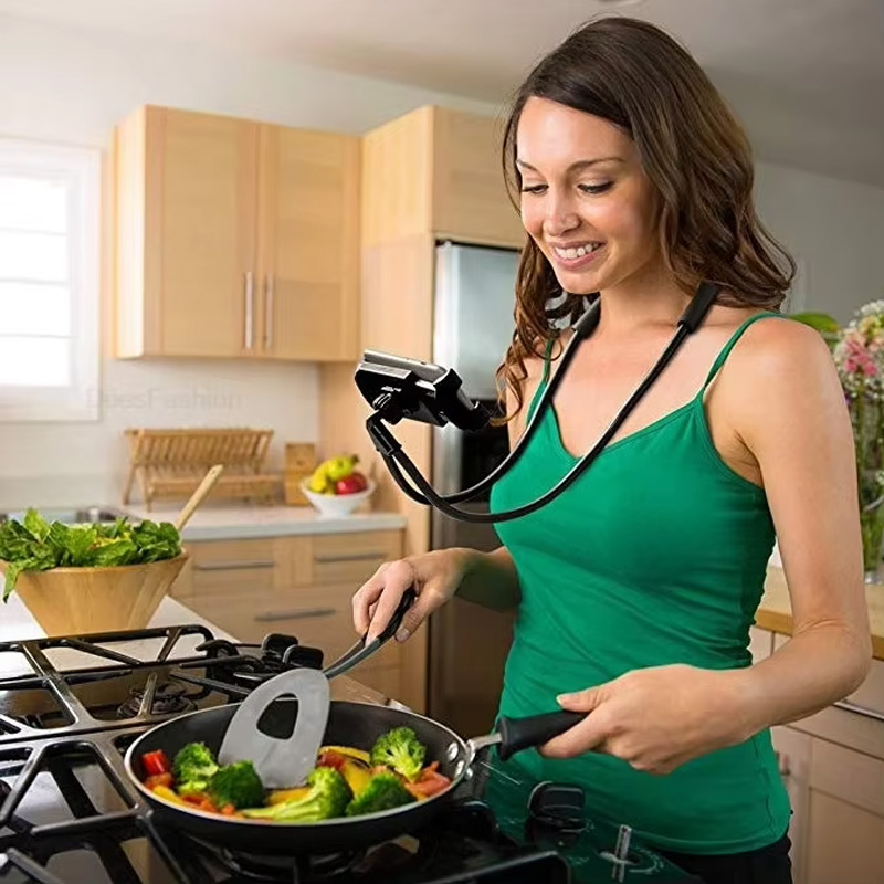 Mobile Hanger Arm - Penyangga Ponsel Fleksibel Gantungan Leher Lazy