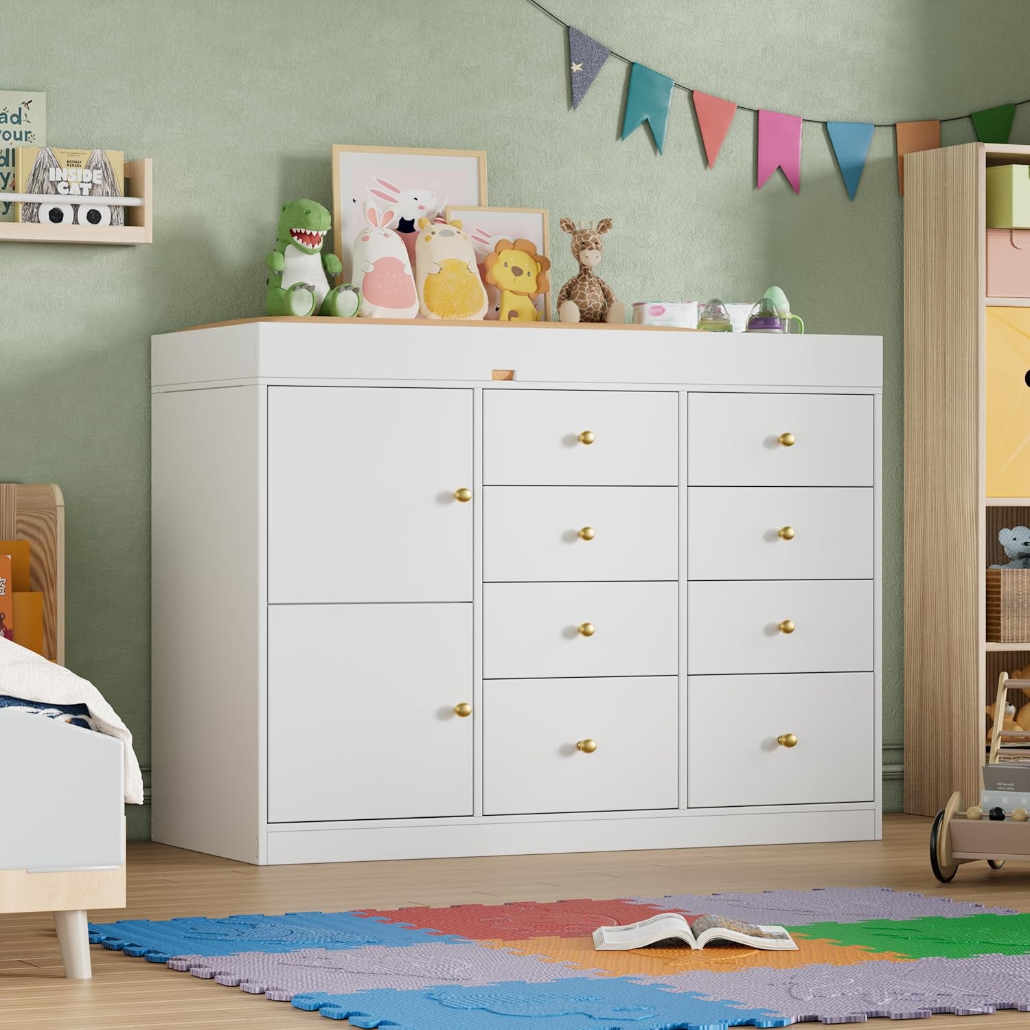 Meja Ganti Popok Bayi, Lemari  - Baby Nursery Drawers ulasan dan harga