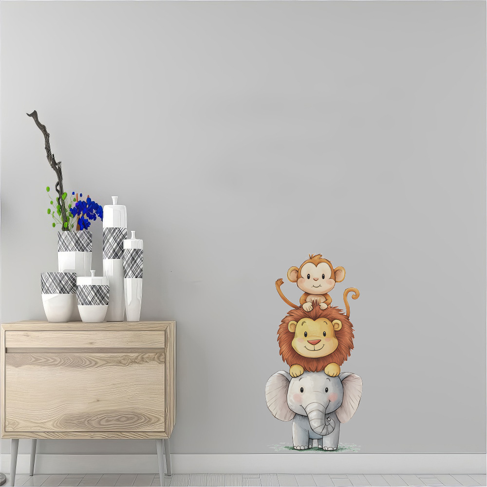 Stiker Dinding Hewan Hutan Luc - Baby Nursery Elephant ulasan dan harga