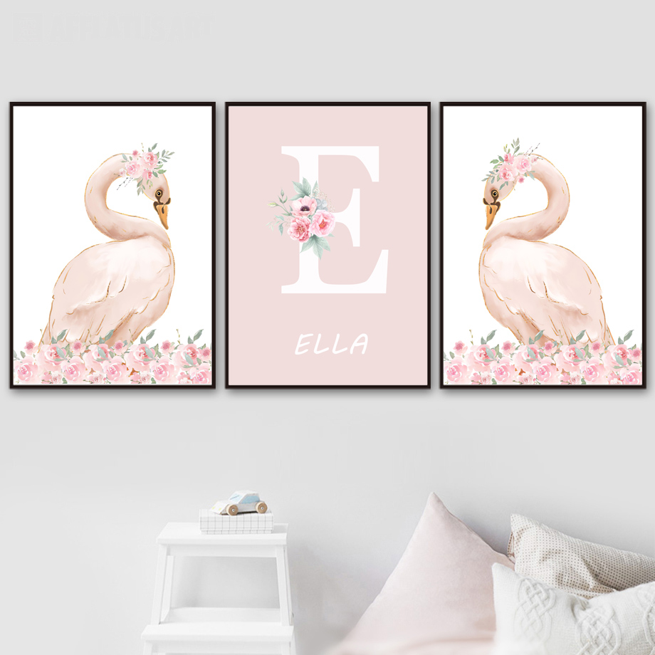 Lukisan Kanvas Pembibitan Seni - Baby Nursery Pink ulasan dan harga