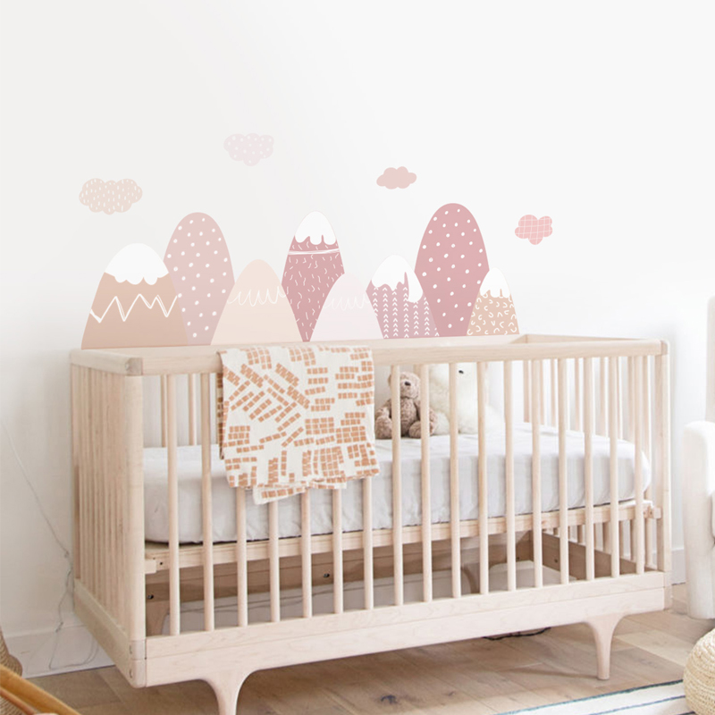 Dekorasi Rumah Nordic Stiker D - Baby Nursery Pink ulasan dan harga