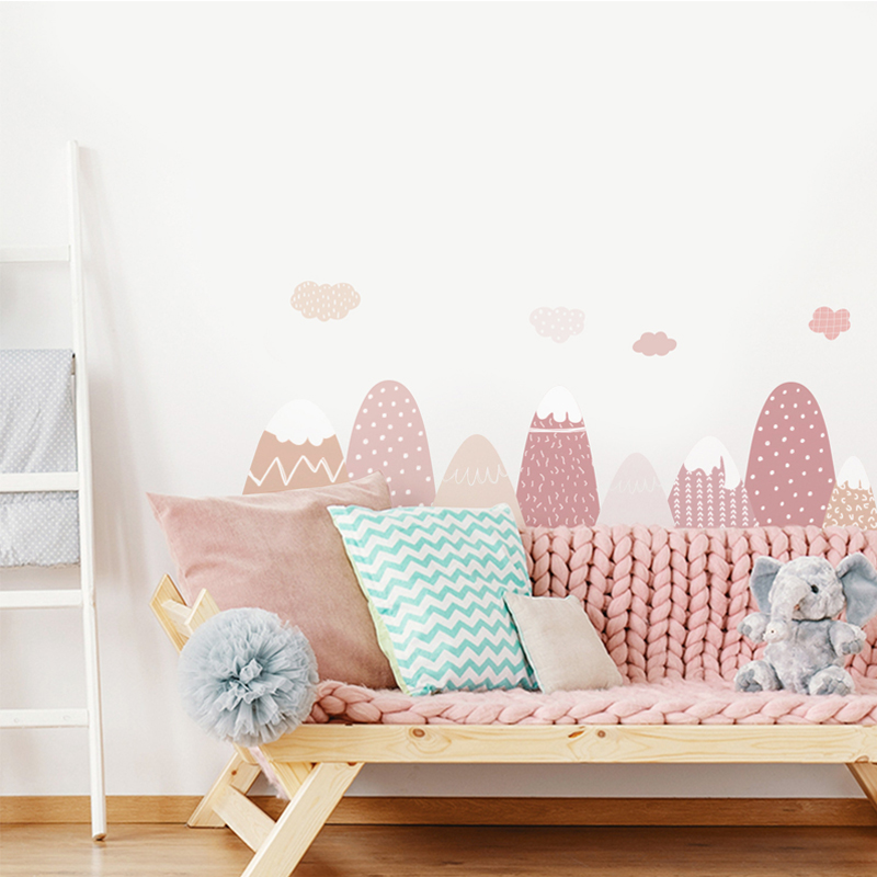Dekorasi Rumah Nordic Stiker D - Baby Nursery Pink ulasan dan harga