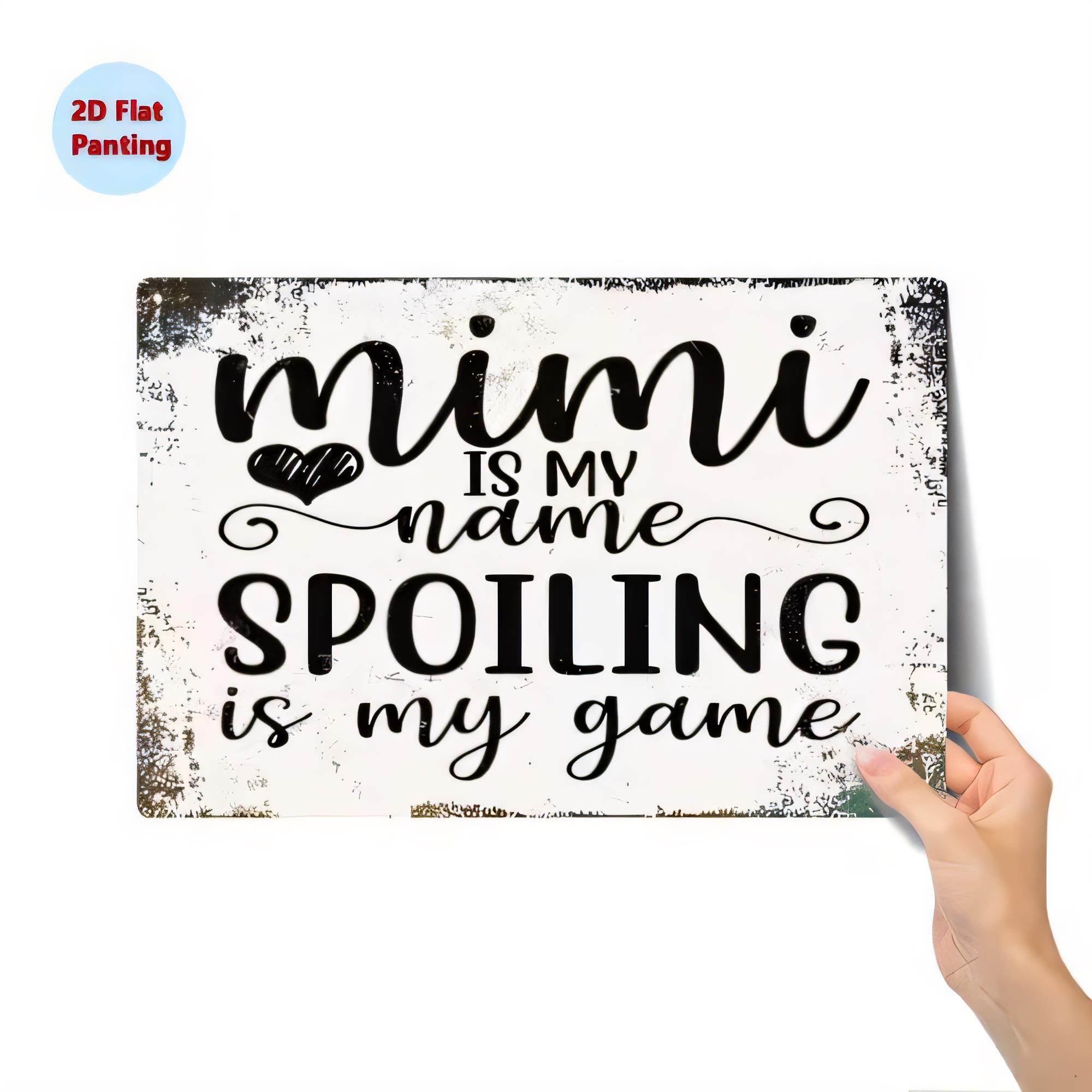 Papan Logam Vintage MIMI IS NA - Baby Nursery Vintage ulasan dan harga