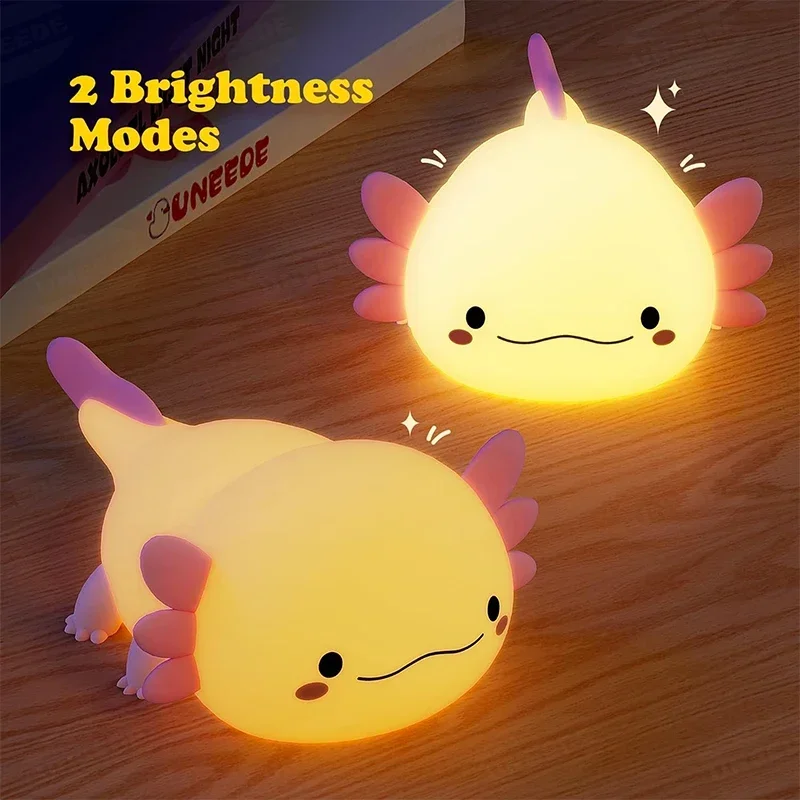Lampu Tidur Silikon Axolotl Lu - Baby Nursery Pink ulasan dan harga