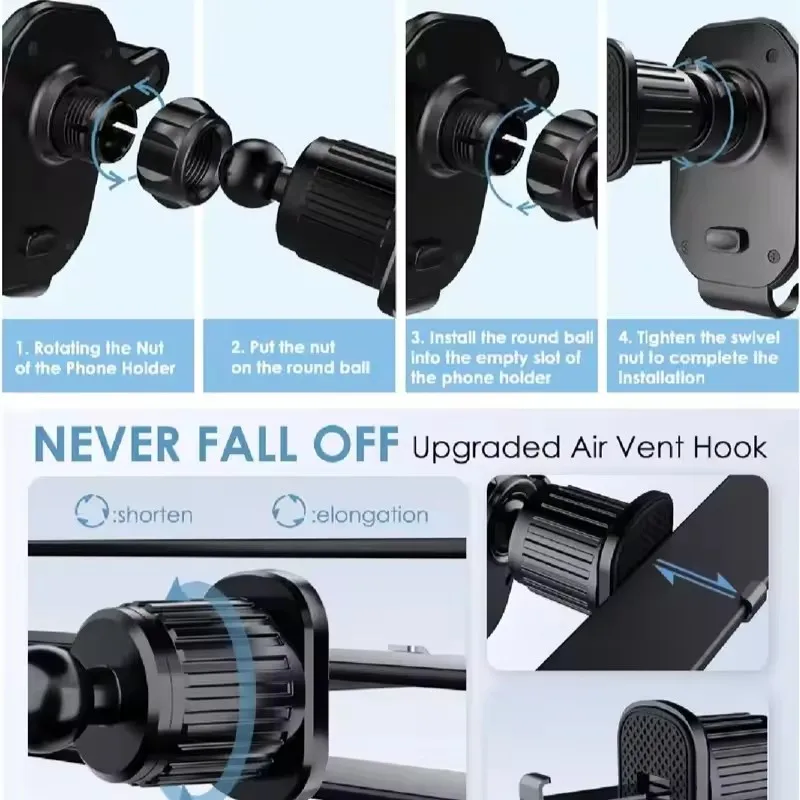 Penyangga Ponsel Mobil Klip Ve - Mobile Hanger Arm ulasan dan harga