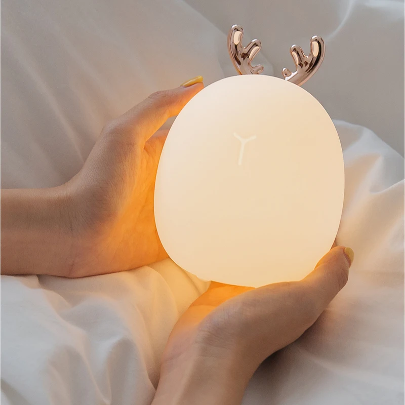 Lampu malam silikon rusa kelin - Baby Nursery Lamp ulasan dan harga