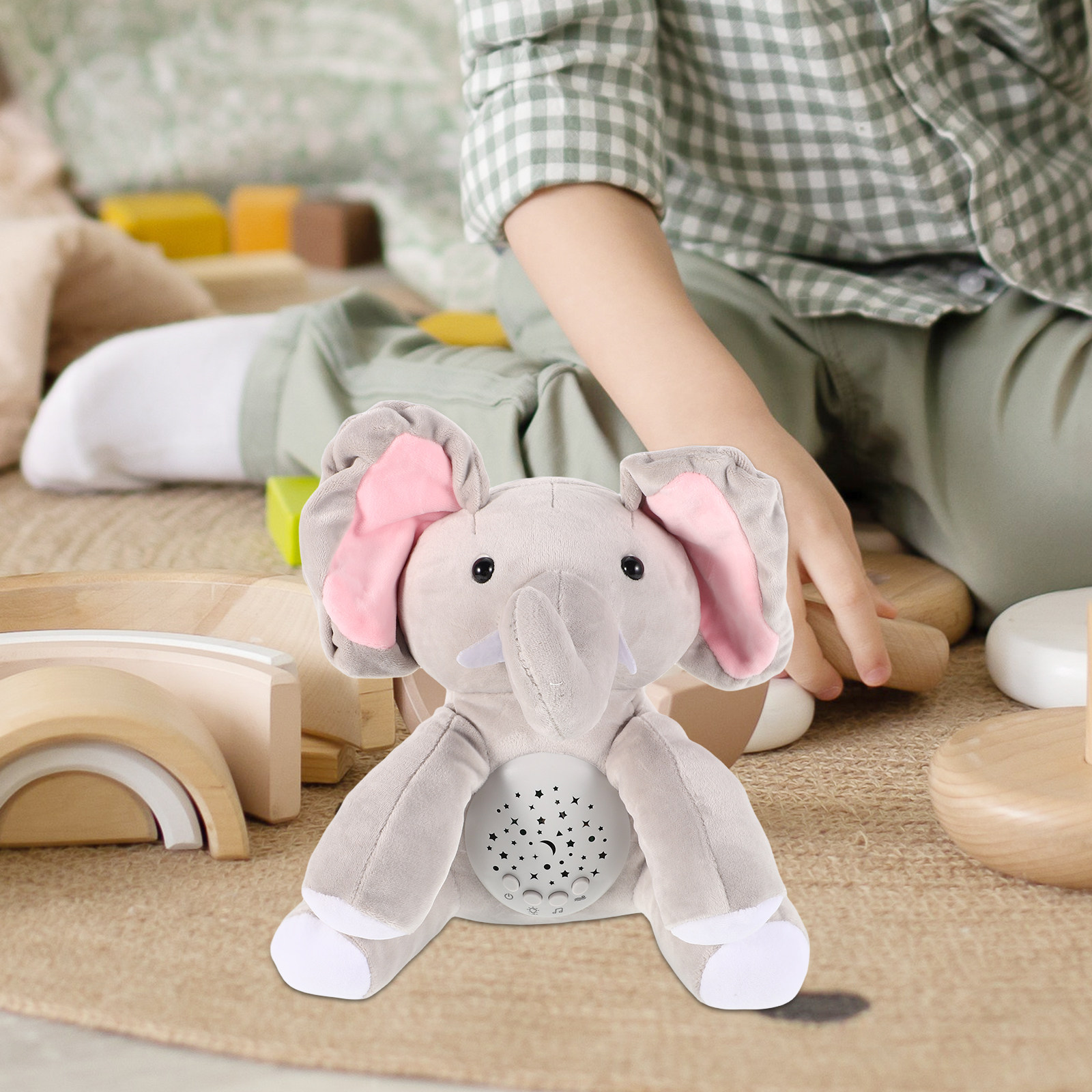 Proyektor Tidur Bayi, Dekorasi - Baby Nursery Elephant ulasan dan harga