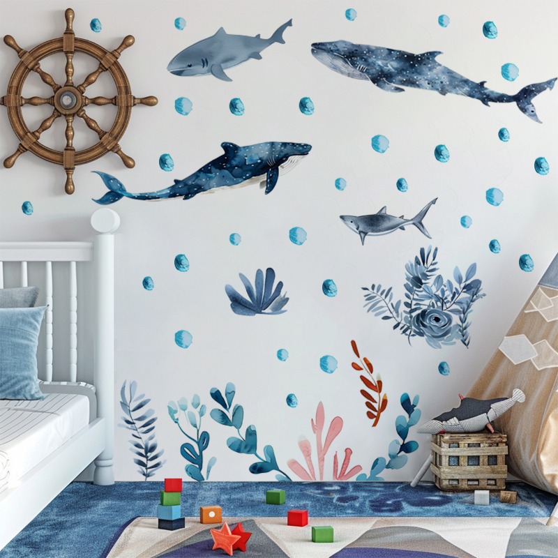 Undersea stiker dinding ikan p - Baby Nursery Ocean ulasan dan harga