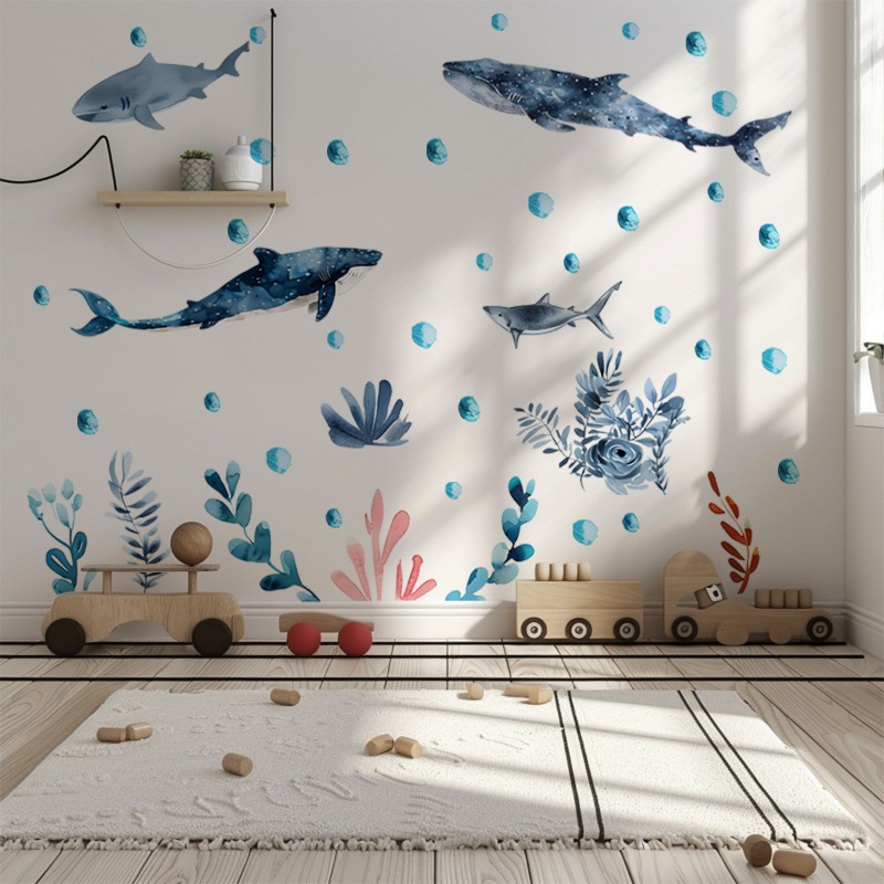 Undersea stiker dinding ikan p - Baby Nursery Ocean ulasan dan harga