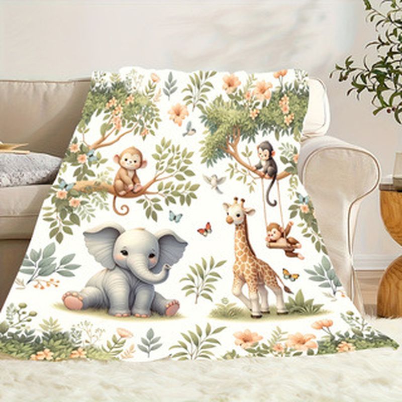 Selimut Bayi Hewan Hutan Cat A - Baby Nursery Elephant ulasan dan harga
