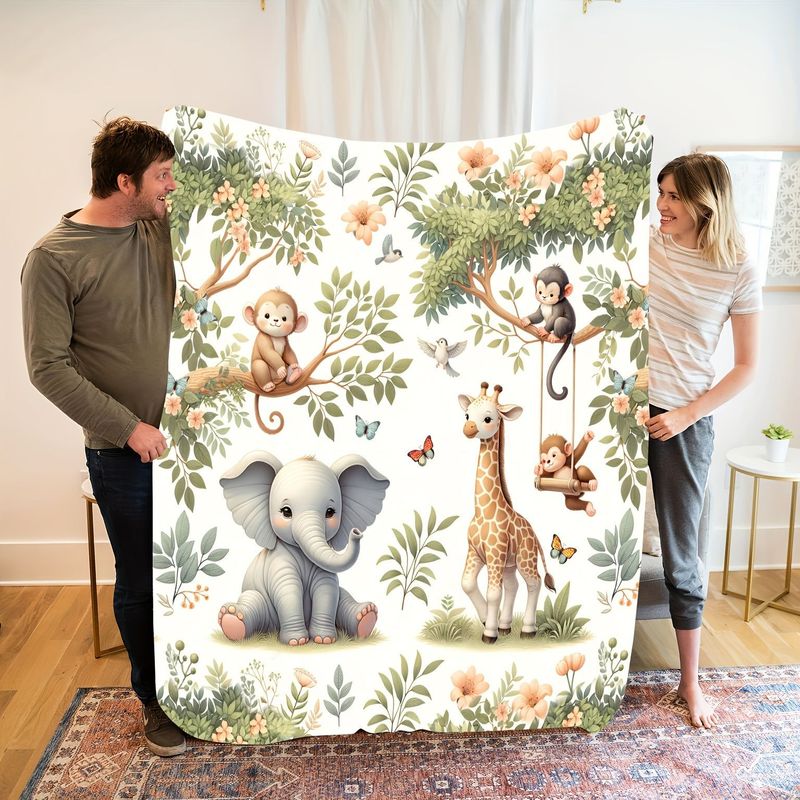 Selimut Bayi Hewan Hutan Cat A - Baby Nursery Elephant ulasan dan harga