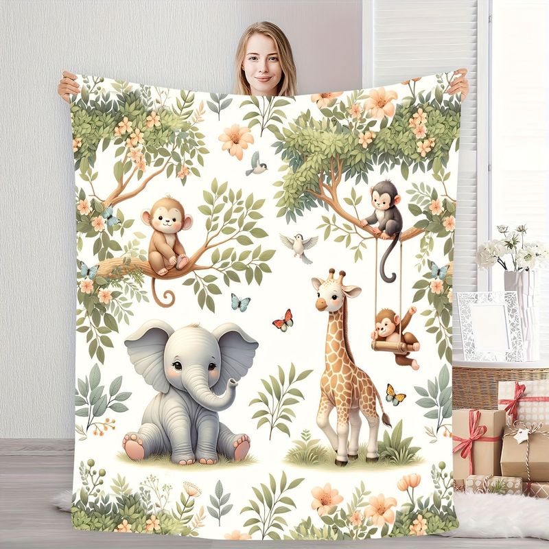 Selimut Bayi Hewan Hutan Cat A - Baby Nursery Elephant ulasan dan harga