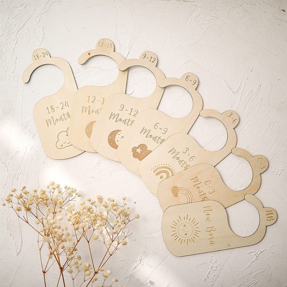 7/8 Buah Label Pembatas Lemari - Baby Nursery Wardrobe ulasan dan harga