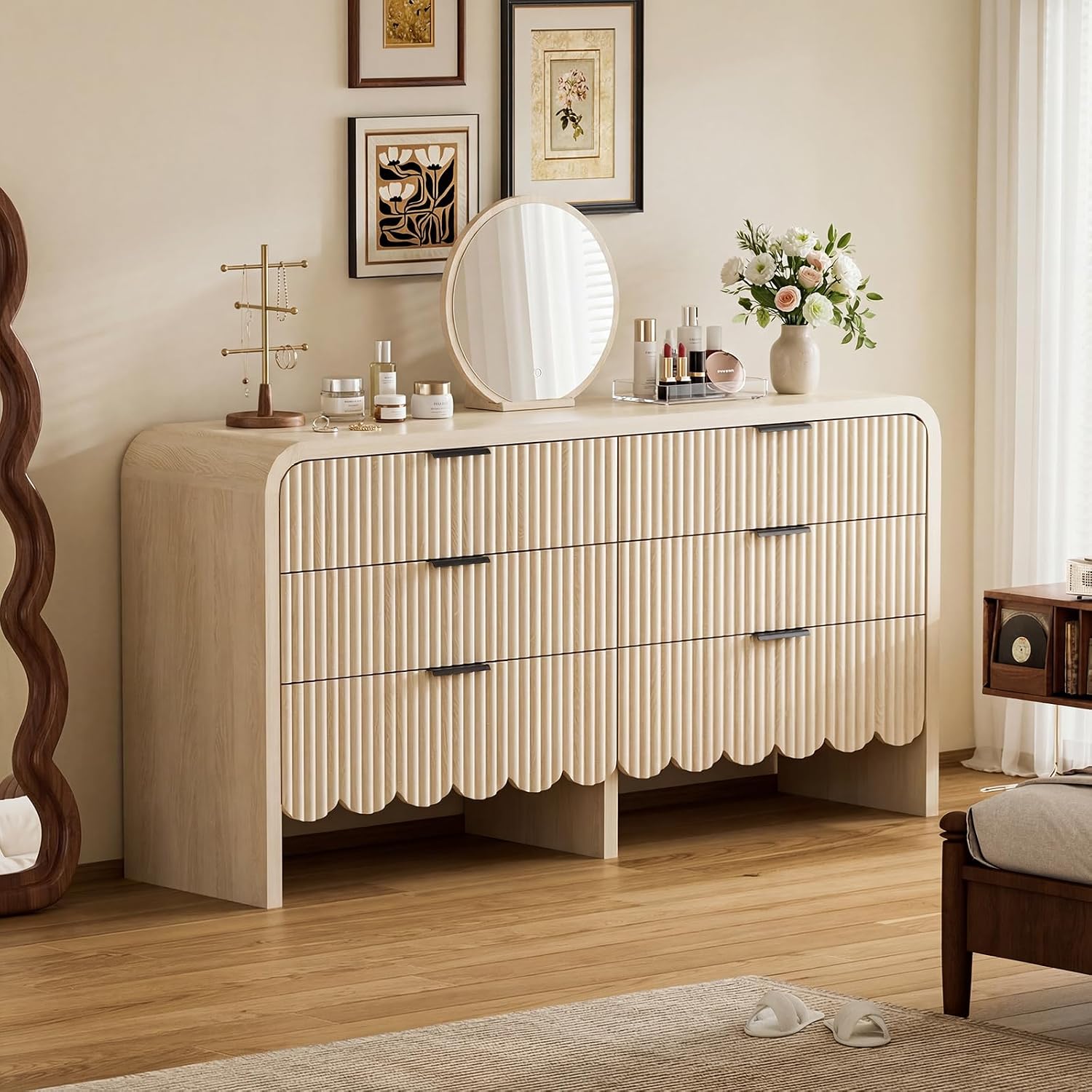 Lemari Pakaian Kayu 6 Laci, La - Baby Nursery Drawers ulasan dan harga
