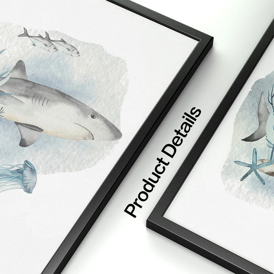 Poster dan cetakan ikan paus i - Baby Nursery Ocean ulasan dan harga
