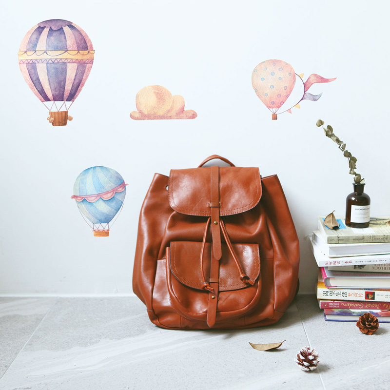 Stiker Dinding Balon Udara Pan - Baby Nursery Hot Air Balloon ulasan dan harga