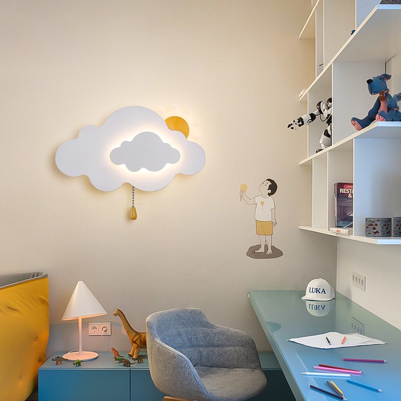 Lampu dinding awan kamar anak- - Baby Nursery Knobs ulasan dan harga