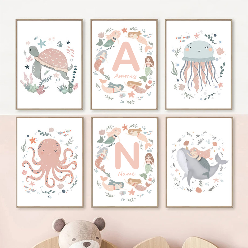 Gambar poster binatang lucu me - Baby Nursery Ocean ulasan dan harga