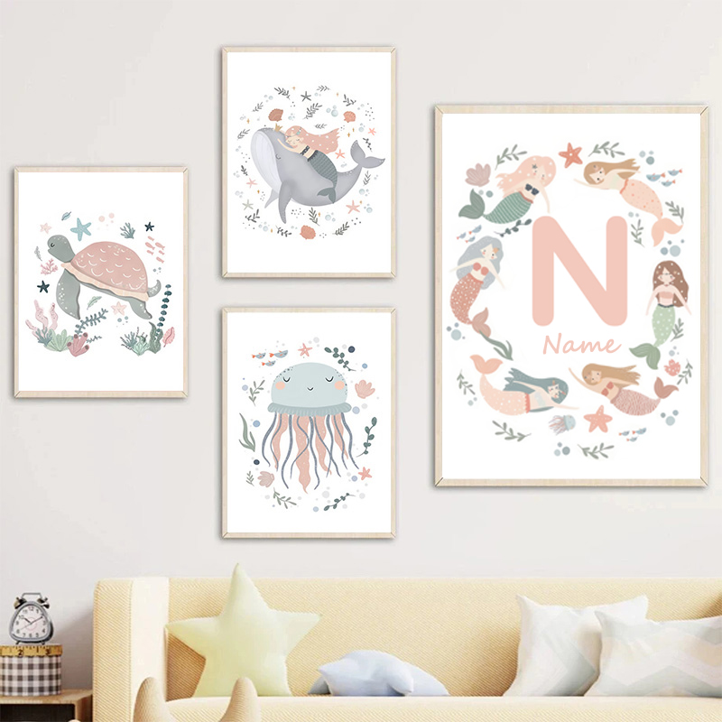 Gambar poster binatang lucu me - Baby Nursery Ocean ulasan dan harga