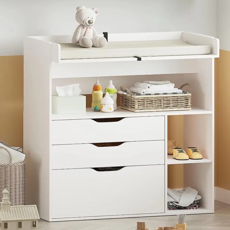 Meja ganti bayi minimalis mode - Baby Nursery Drawers ulasan dan harga