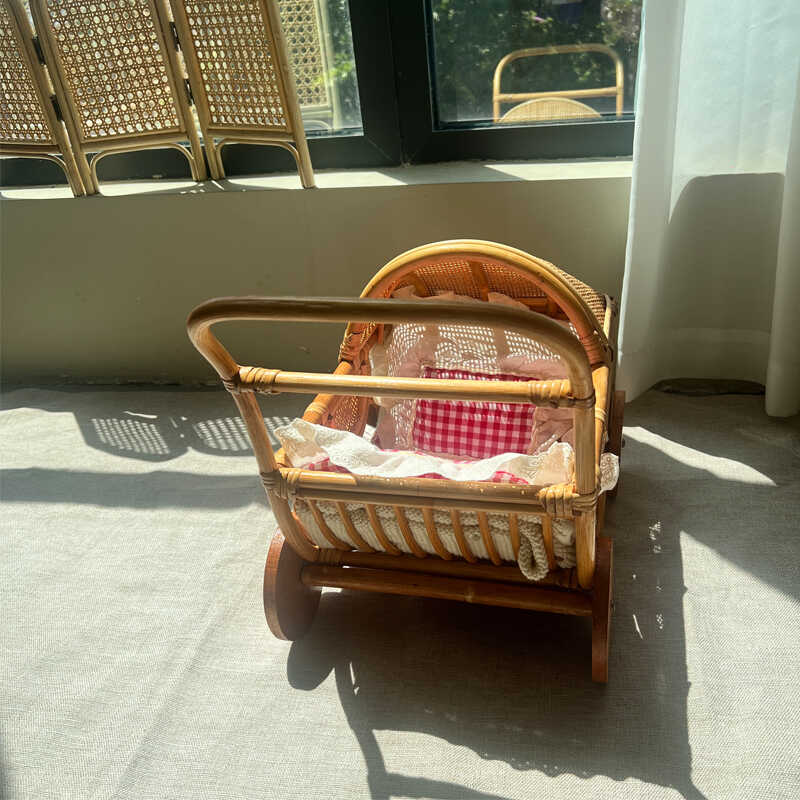 Kereta Dorong Bayi Rotan Anyam - Baby Nursery Vintage ulasan dan harga
