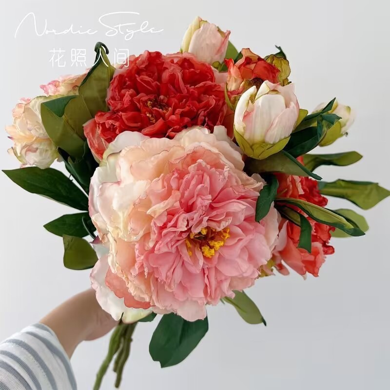 19.7 Inci Bunga Buatan Peony M - Baby Nursery Vintage ulasan dan harga