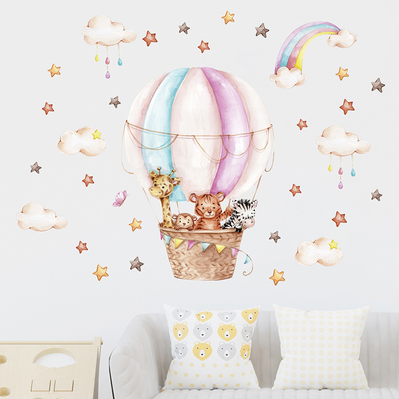 Stiker Dinding Pelangi Awan He - Baby Nursery Pink ulasan dan harga