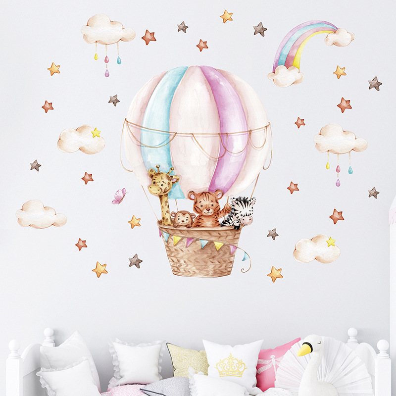 Stiker Dinding Pelangi Awan He - Baby Nursery Pink ulasan dan harga