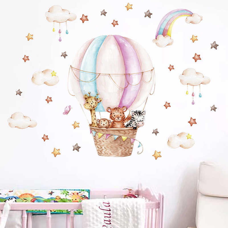 Stiker Dinding Pelangi Awan He - Baby Nursery Pink ulasan dan harga