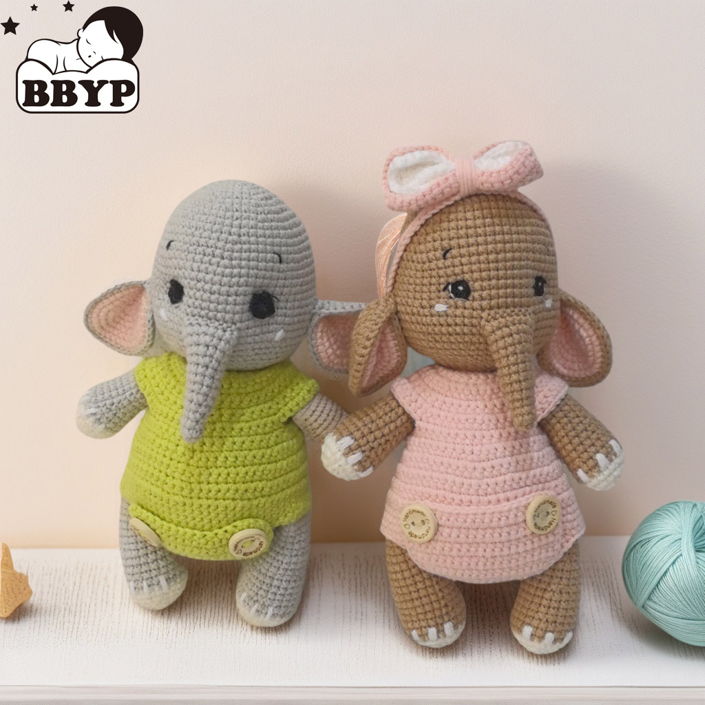 Mainan Mewah Pasangan Gajah Ra - Baby Nursery Elephant ulasan dan harga