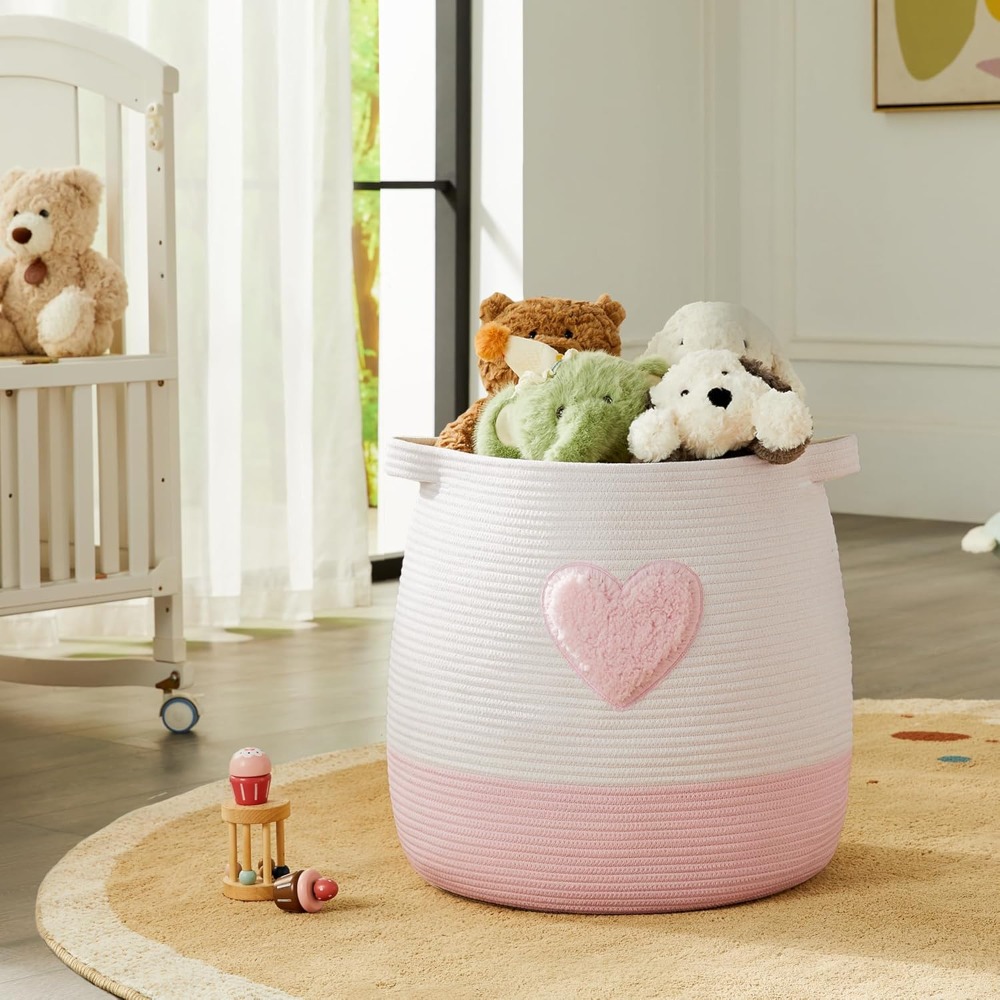 Keranjang Cucian Merah Muda un - Baby Nursery Pink ulasan dan harga