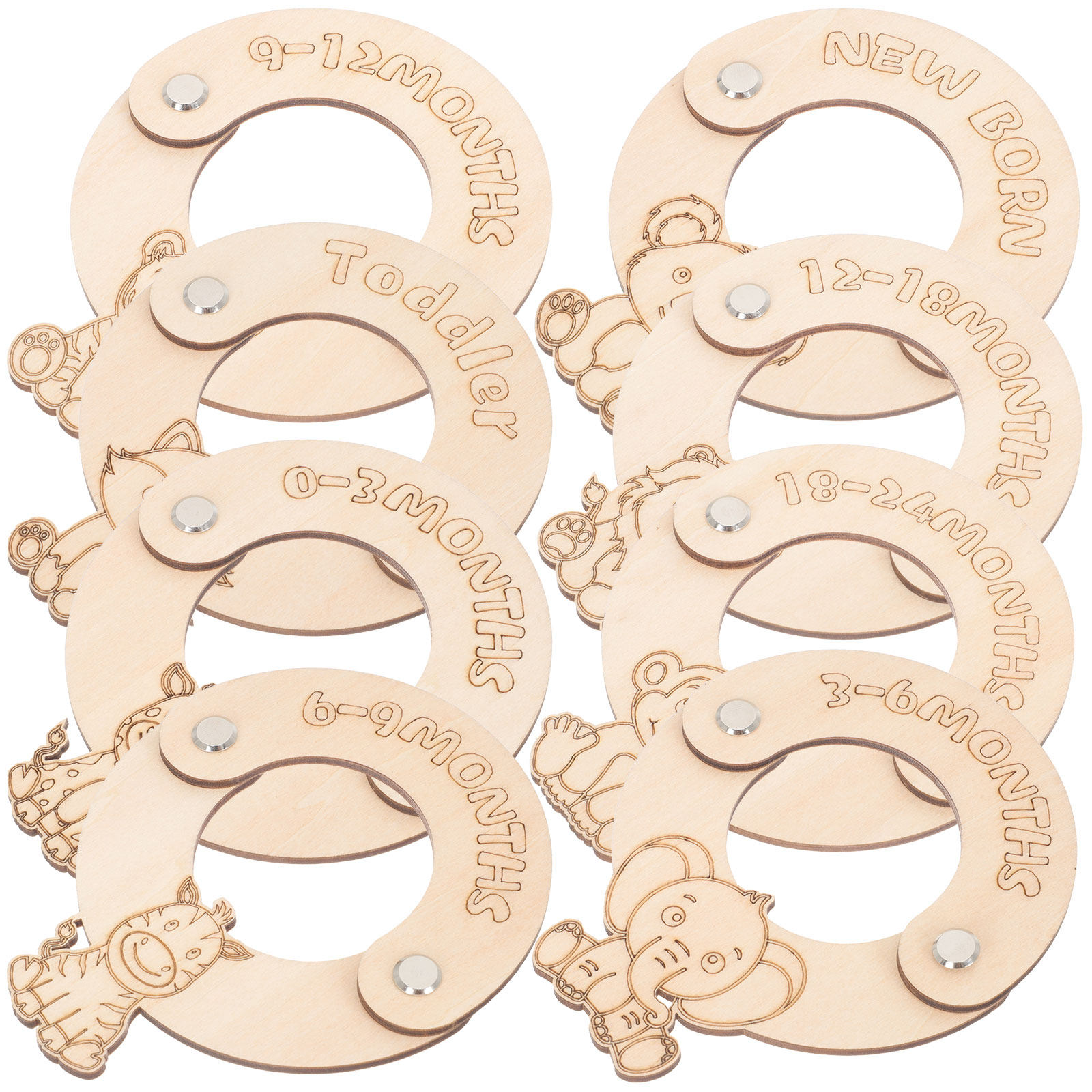 8 Buah Pembatas Ukuran Pakaian - Baby Nursery Wardrobe ulasan dan harga