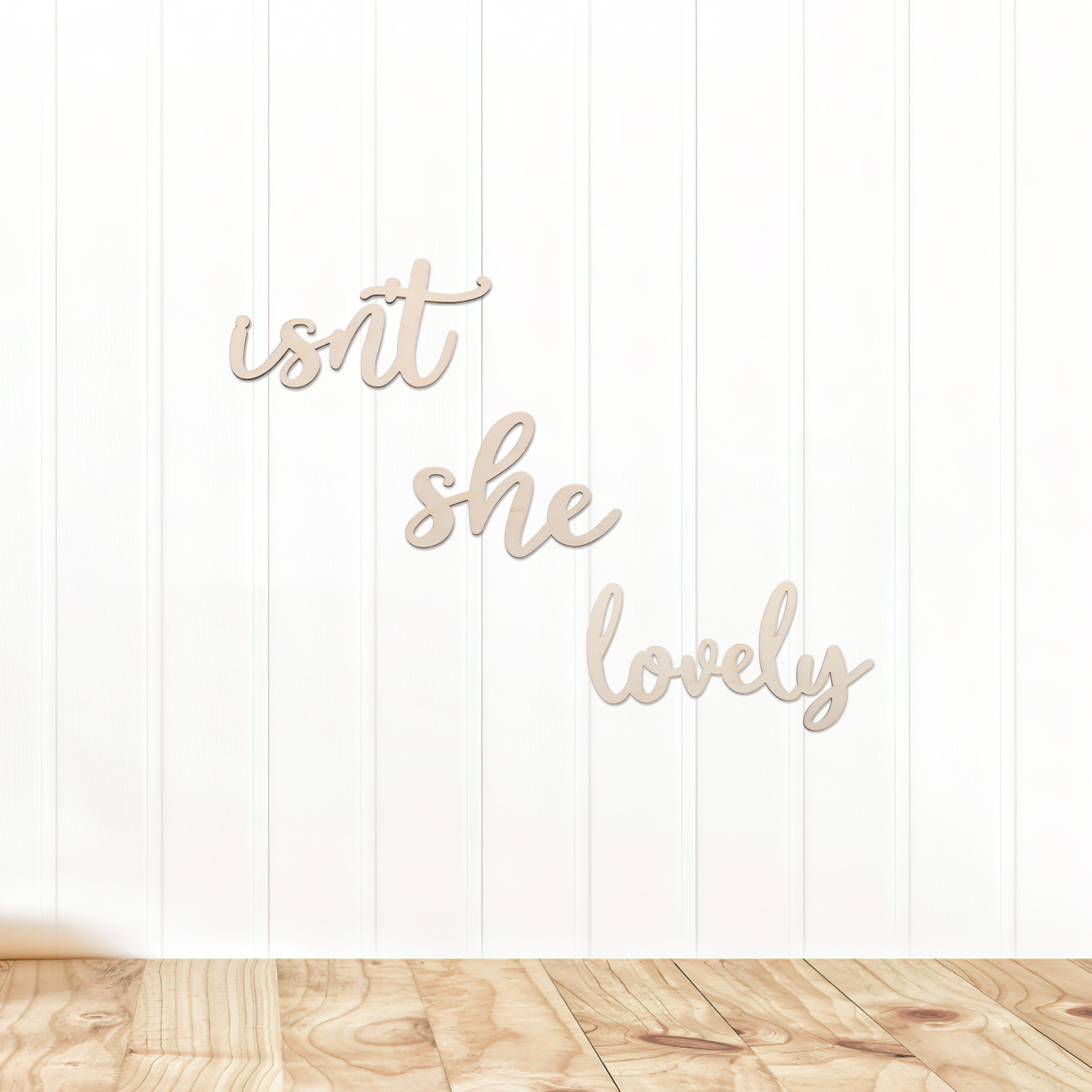Papan Kayu Stiker Dinding Kayu - Baby Nursery Girl Room ulasan dan harga