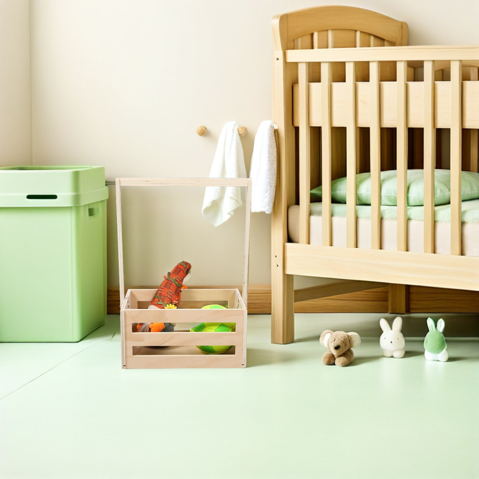 Kotak Penyimpanan Bayi Kayu Vi - Baby Nursery Vintage ulasan dan harga