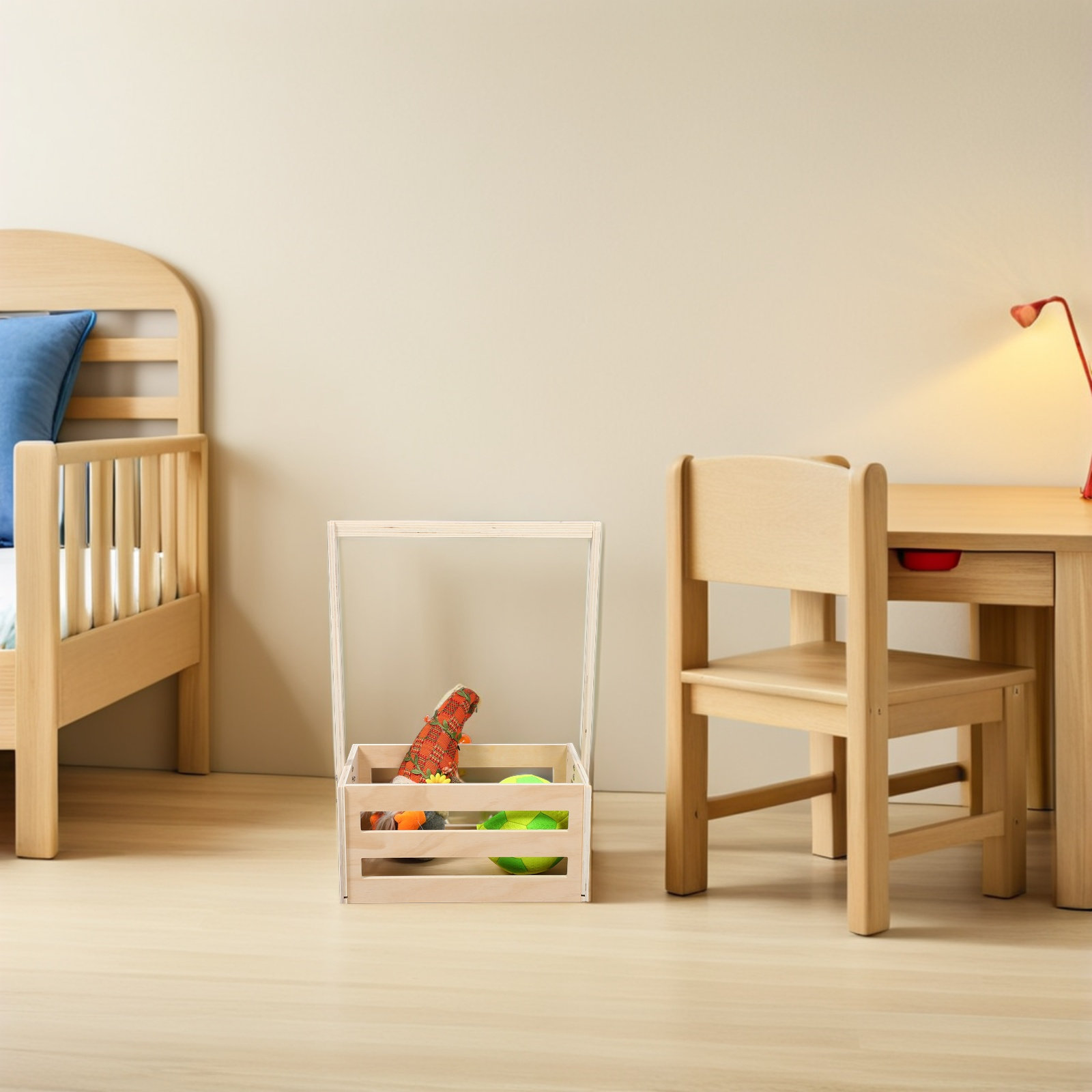 Kotak Penyimpanan Bayi Kayu Vi - Baby Nursery Vintage ulasan dan harga