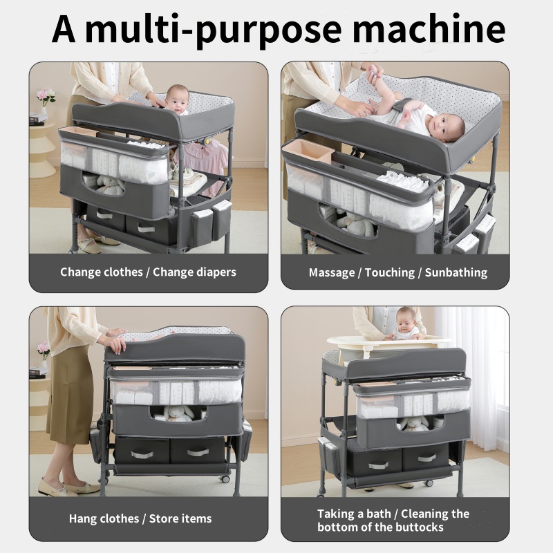 Meja ganti popok bayi multifun - Baby Nursery Wardrobe ulasan dan harga